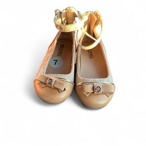 NWOT MICHAEL Michael Kors Girls Logo Ballet Flats – Size 7